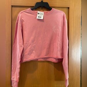 Salt Life Women’s Pink Cropped Long Sleeves Sweatshirt NWT Size S